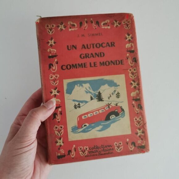 1954 Un Autocar Grand Comme le Monde Book French EX-LIBRARY J.M. Simmel - Picture 2 of 8